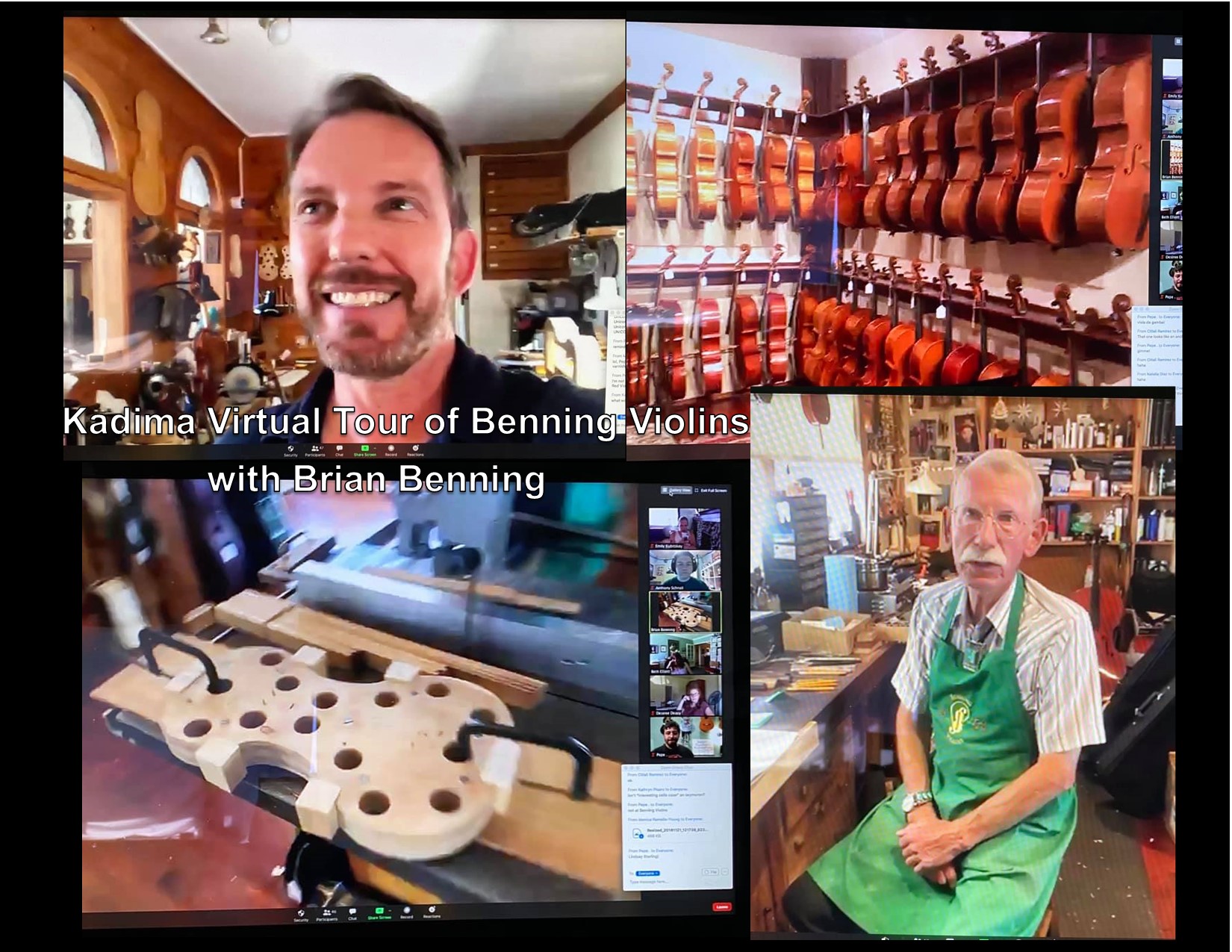 Tour of Benning Violins with Brian Benning Kadima Conservatory
